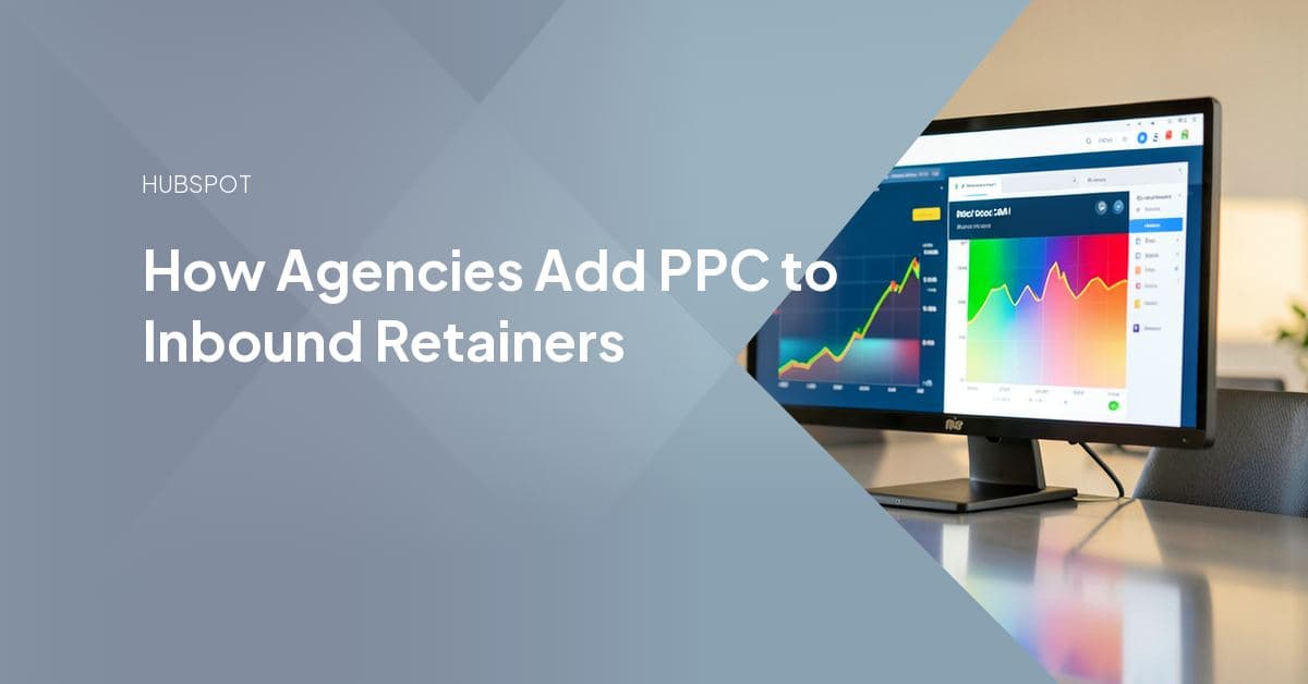 An agency strategist reviewing a PPC ad performance dashboard alongside inbound campaign reports on a shared screen
