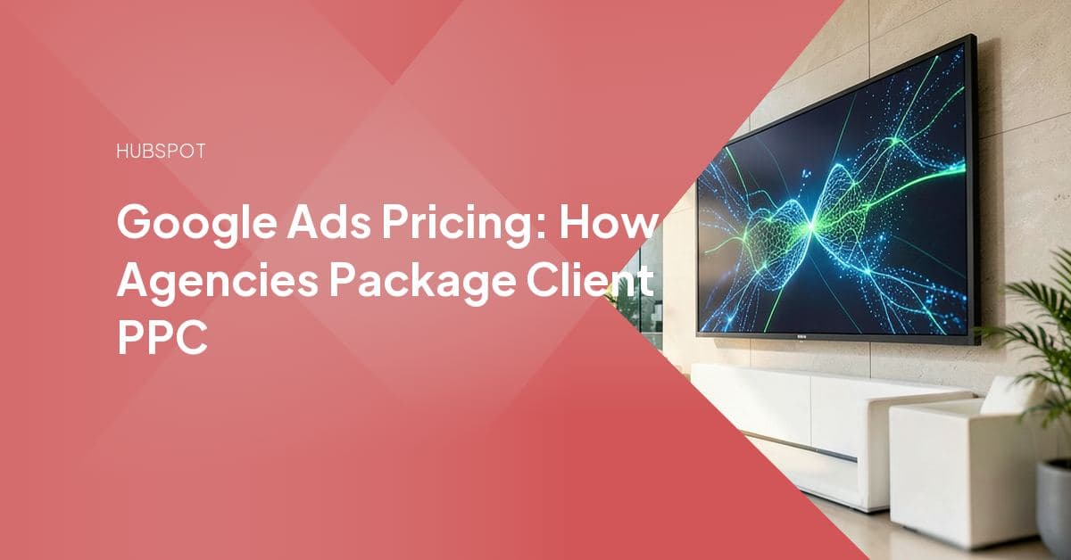 A tiered pricing ladder overlaid on a Google Ads auction dashboard, representing how agencies package PPC management into flat-fee service tiers.