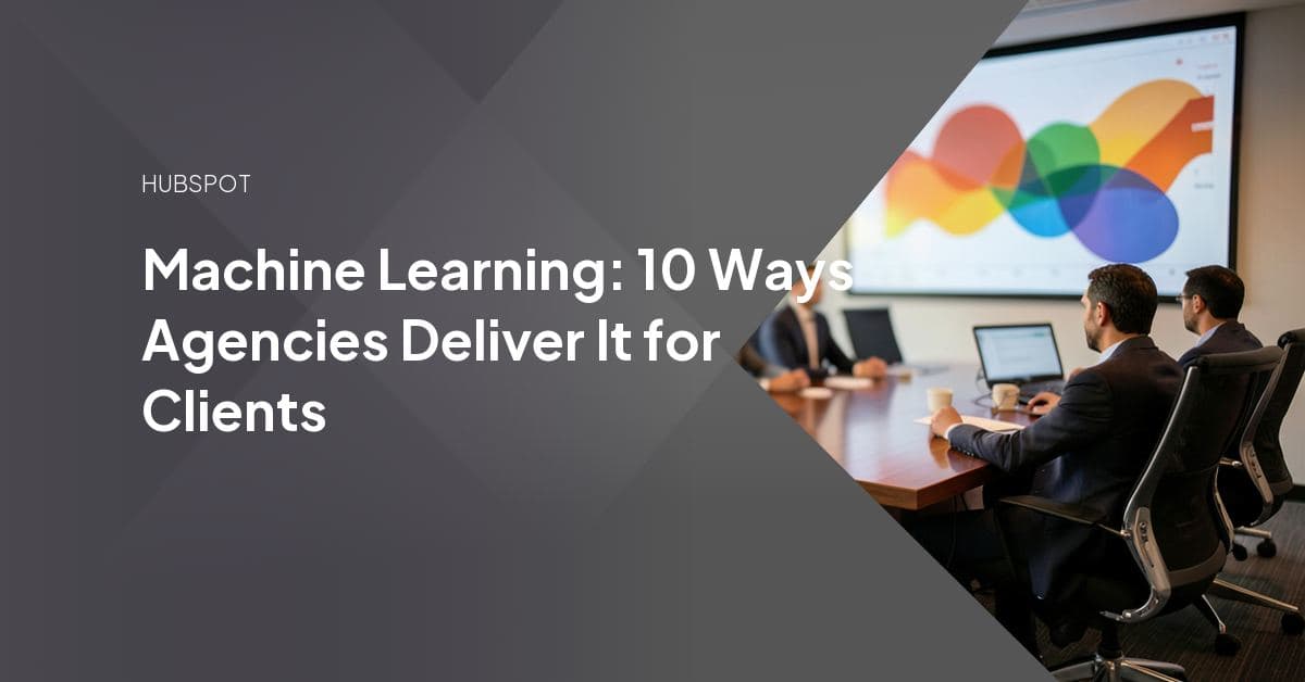 A dashboard visualizing machine-learning outputs (predictive lead scores, product recommendations, and demand forecasts) inside a CRM interface an agency delivers for clients.