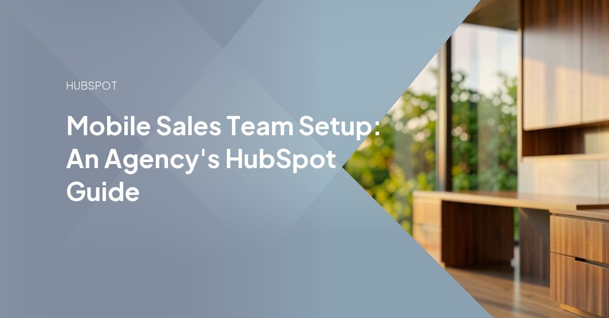 A sales rep updates a deal card on the HubSpot mobile app from their phone while away from their desk.