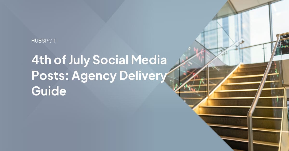 Red, white, and blue templated social graphics and a short-form video clip laid out as a reusable 4th of July campaign kit for client accounts
