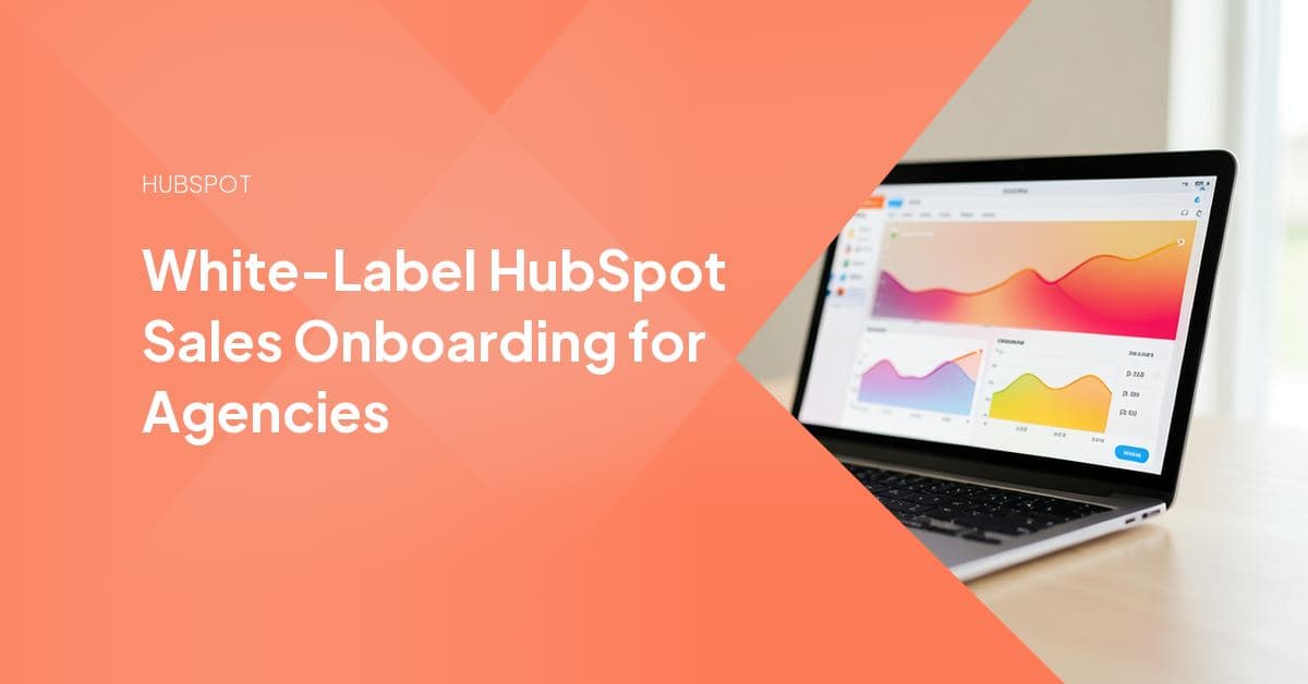 A sales rep working inside a freshly configured HubSpot Sales Hub portal during a guided onboarding session.