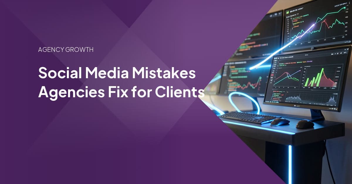 A cluttered social media content calendar with duplicate posts being reorganized into an agency's structured, per-platform publishing workflow.