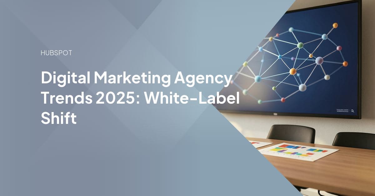 Agency team reviewing AI content tools, search visibility dashboards, and white-label delivery plans for 2025