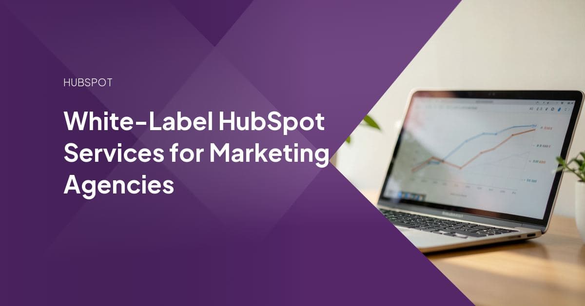 An agency project manager and a white-label delivery partner reviewing a HubSpot portal audit together on a laptop screen.