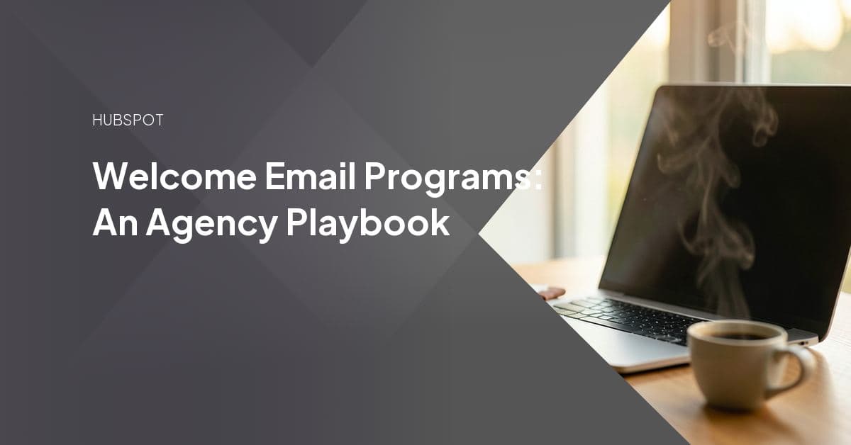 A welcome email opening in an inbox, representing the first send in a triggered onboarding sequence.